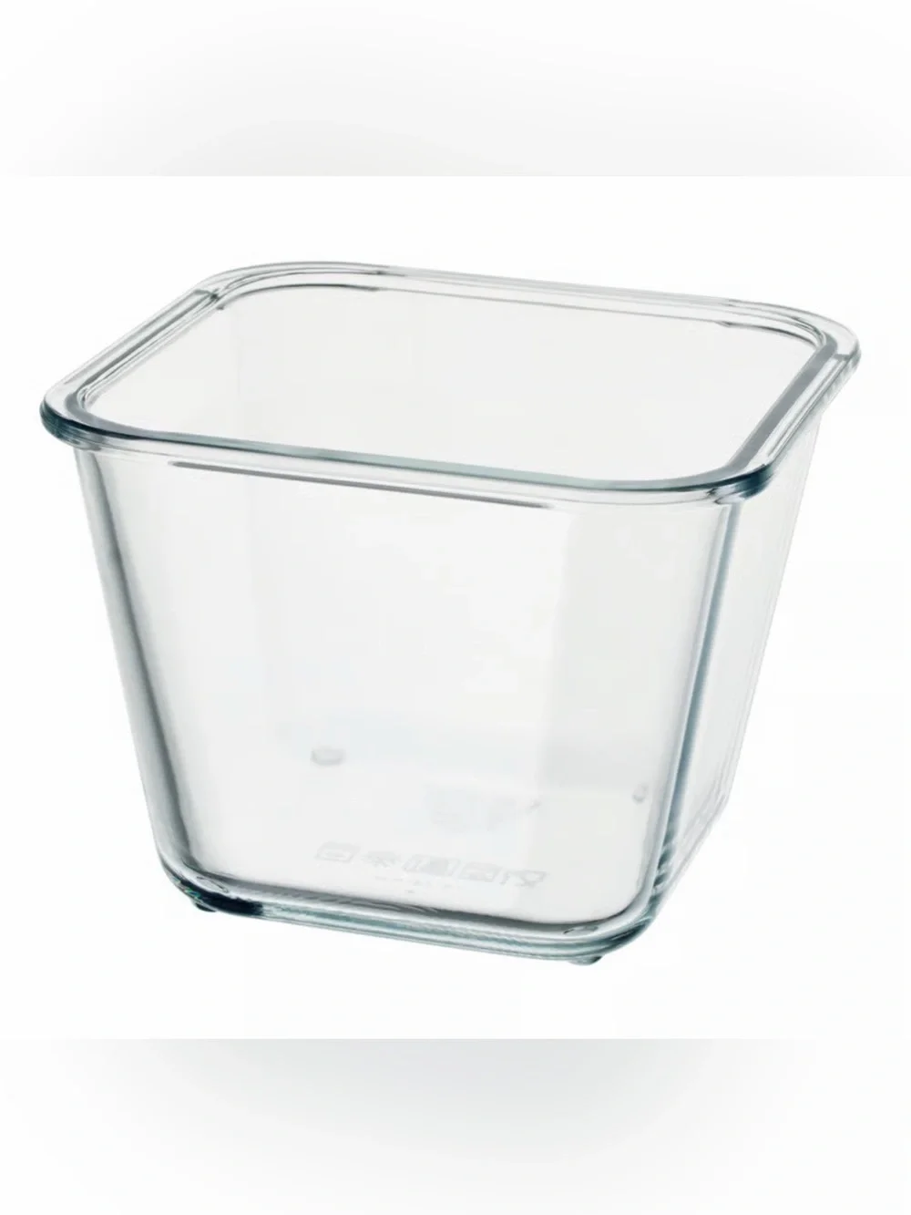 IKEA 365+ Square Glass Food Container 41 oz 1.2L With Lid 403.592.09